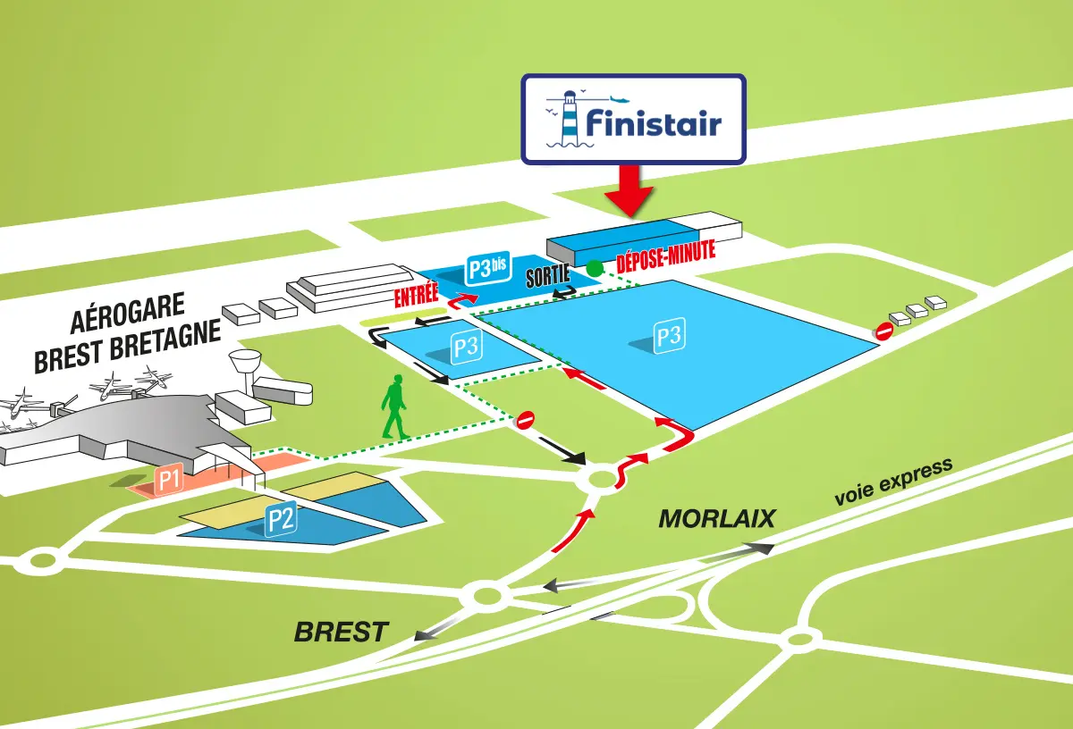 Plan d'accès Finistair